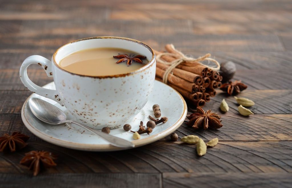 a mug of one of the top winter flavors cardamom chai