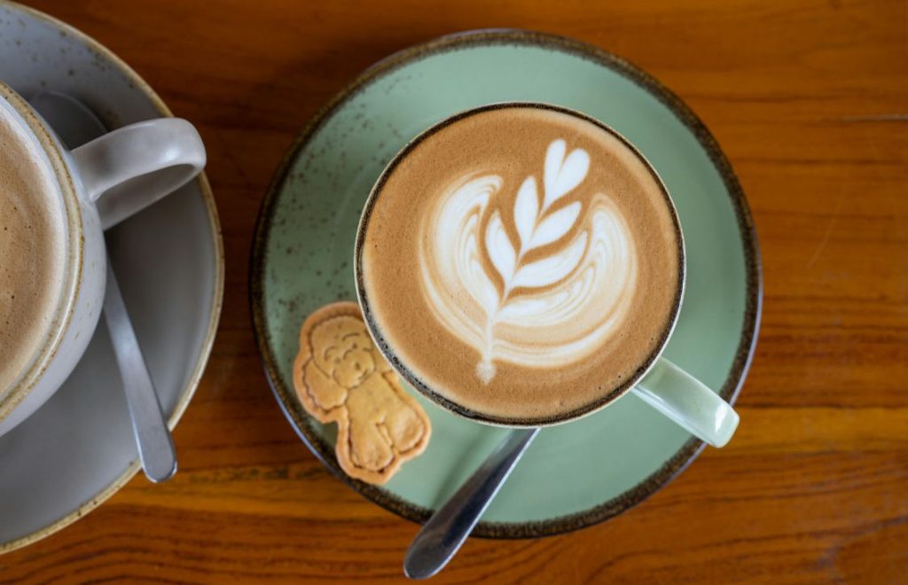 hot cup of brown butter latte