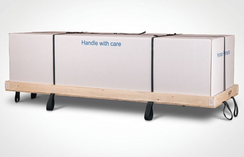 shipping human remains